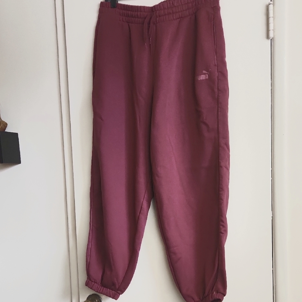 NWOT Puma Burgundy Jogger Pants XL